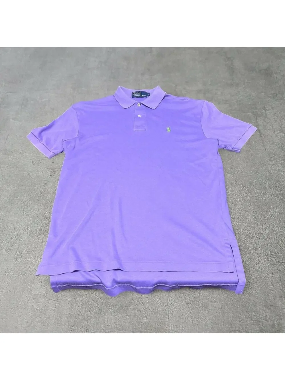 super soft lavender light purple vintage custom muscle fit polo shirt